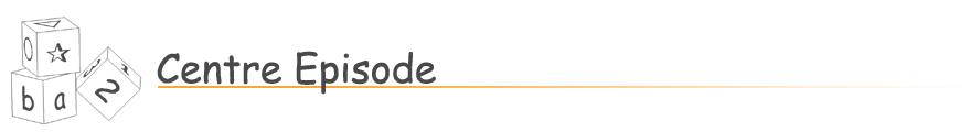 Centre Episode — logo original avec cubes de lettres et chiffres